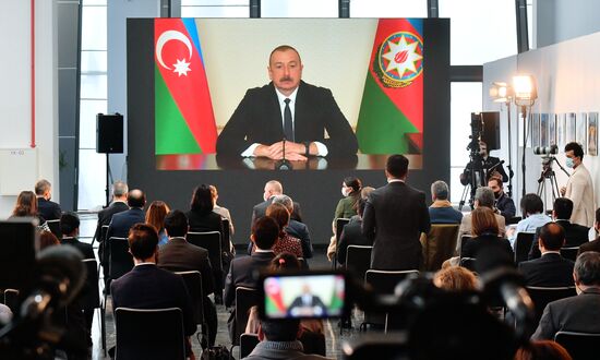 Пресс-конференция президента Азербайджана И. Алиева