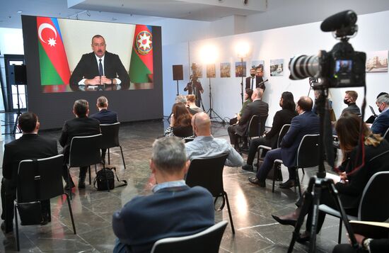 Пресс-конференция президента Азербайджана И. Алиева