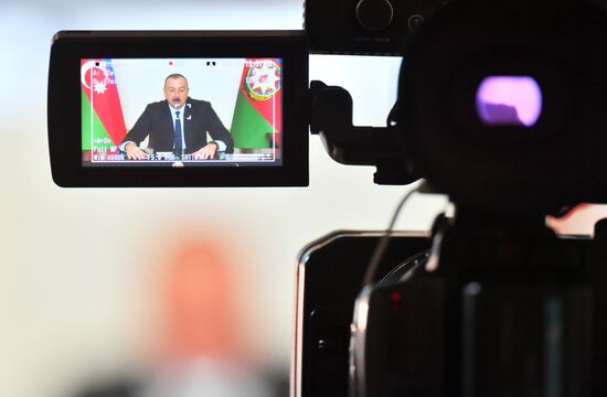 Пресс-конференция президента Азербайджана И. Алиева