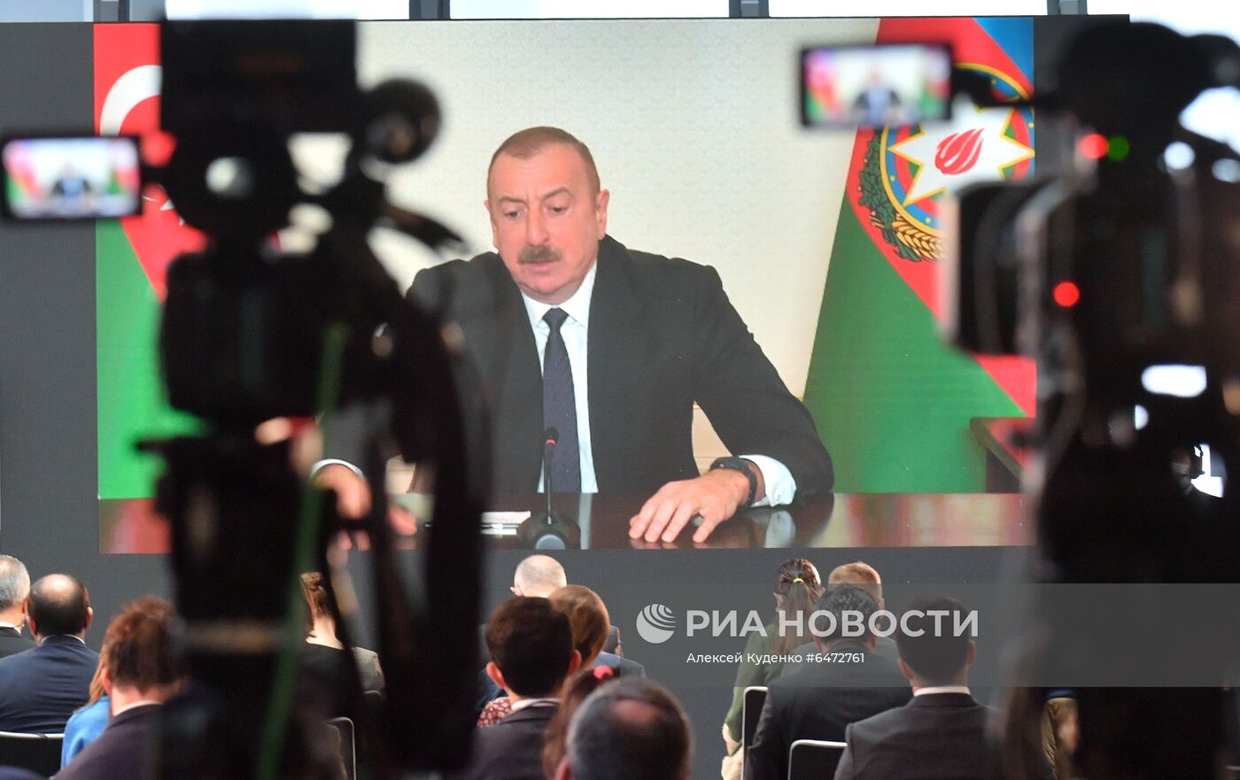 Пресс-конференция президента Азербайджана И. Алиева