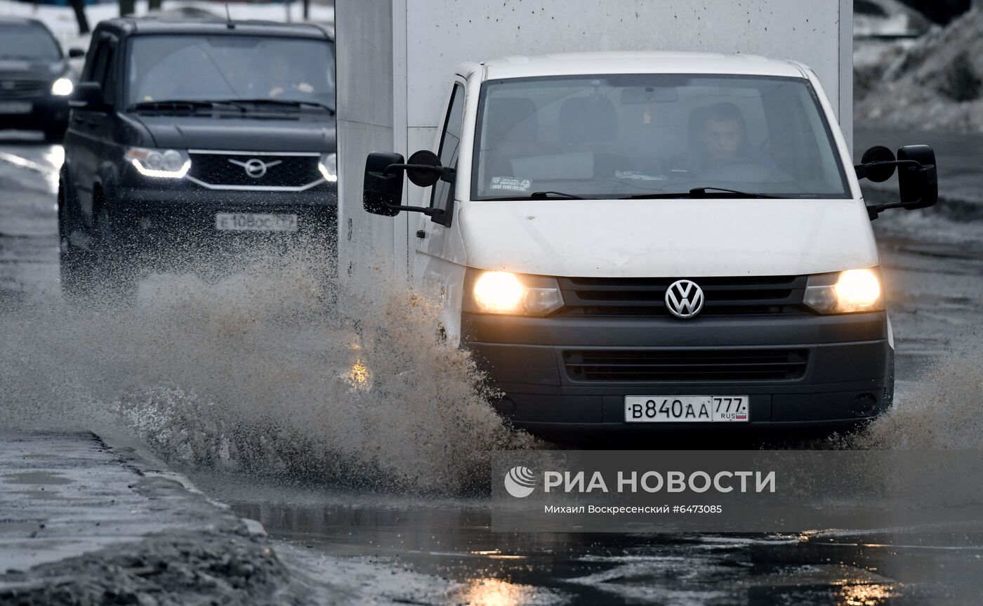 Теплая погода в Москве