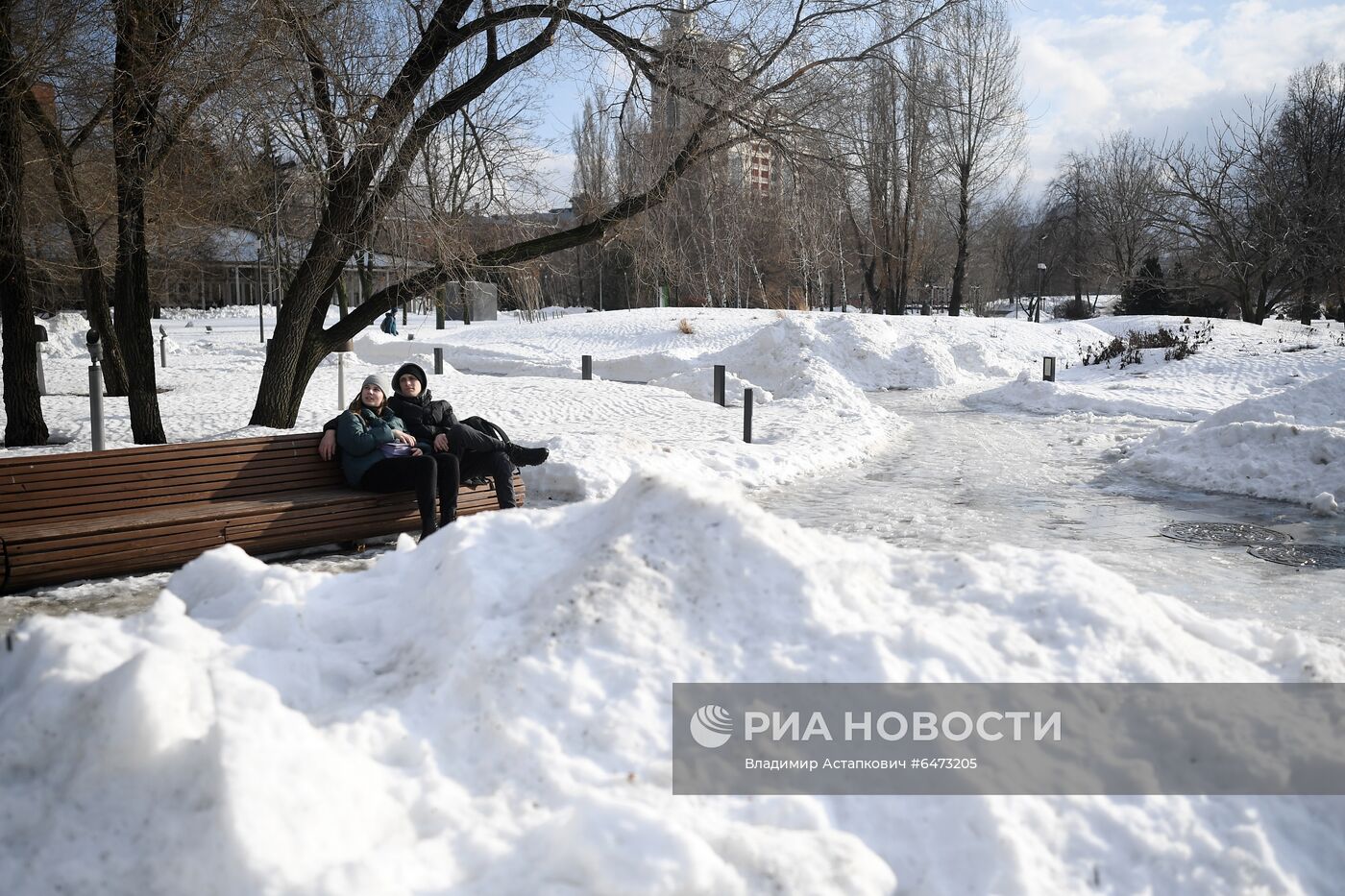 Теплая погода в Москве