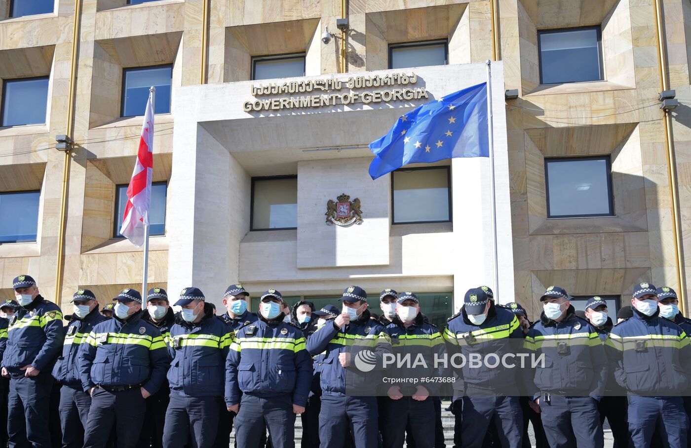 Акция протеста оппозиции в Тбилиси