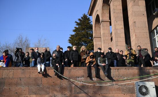 Акция протеста оппозиции в Ереване