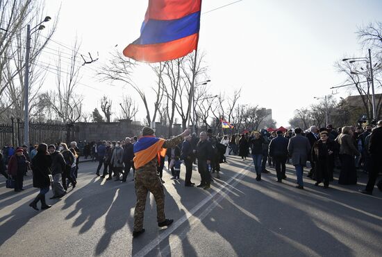 Акция протеста оппозиции в Ереване