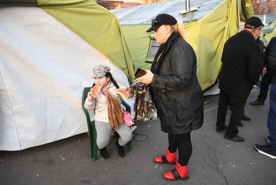 Акция протеста оппозиции в Ереване