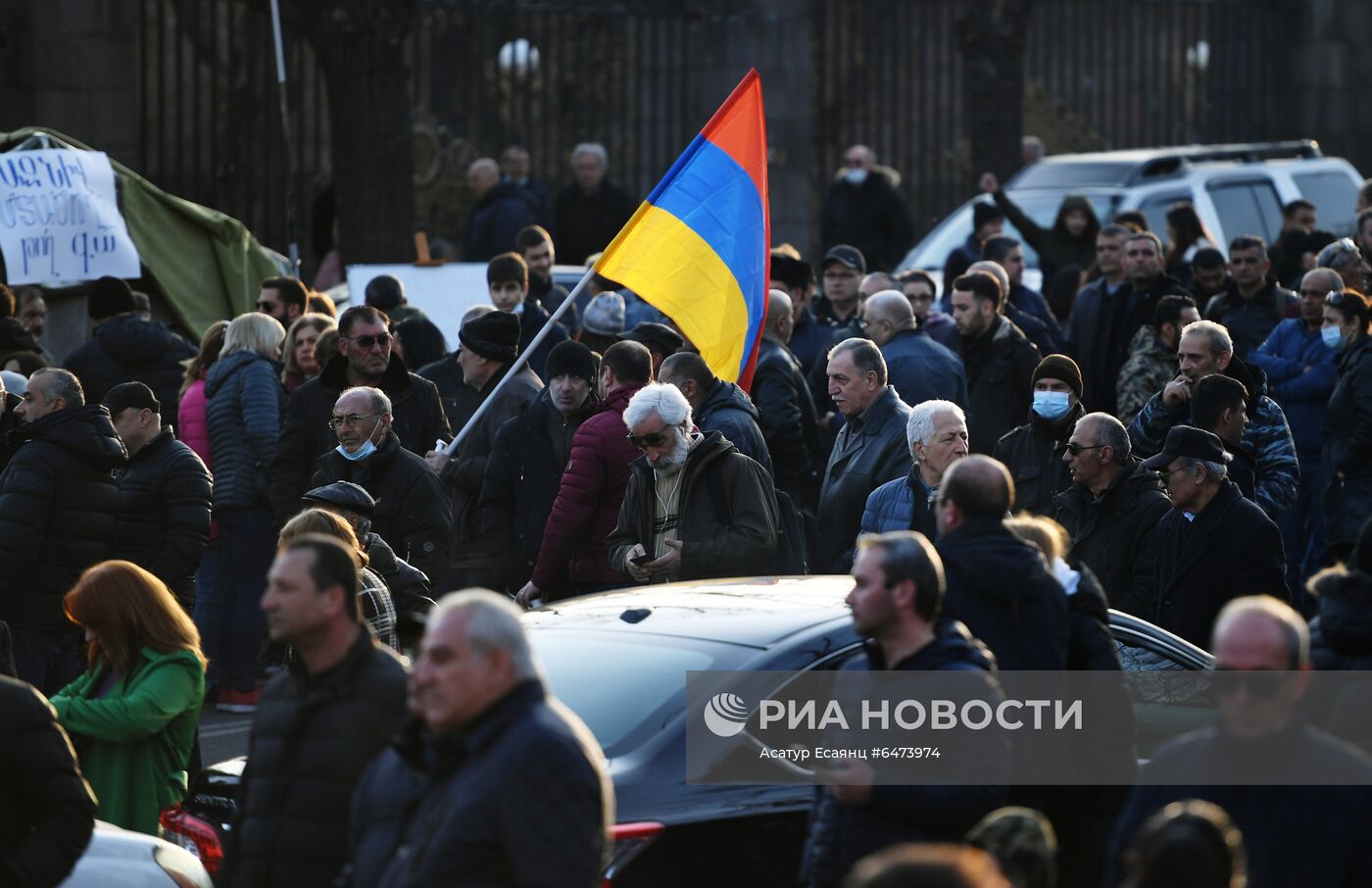 Акция протеста оппозиции в Ереване