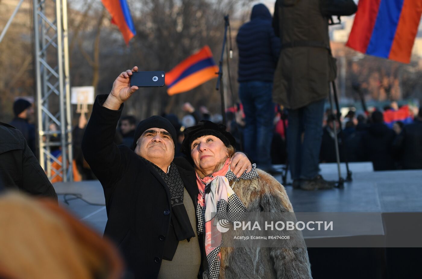 Акция протеста оппозиции в Ереване