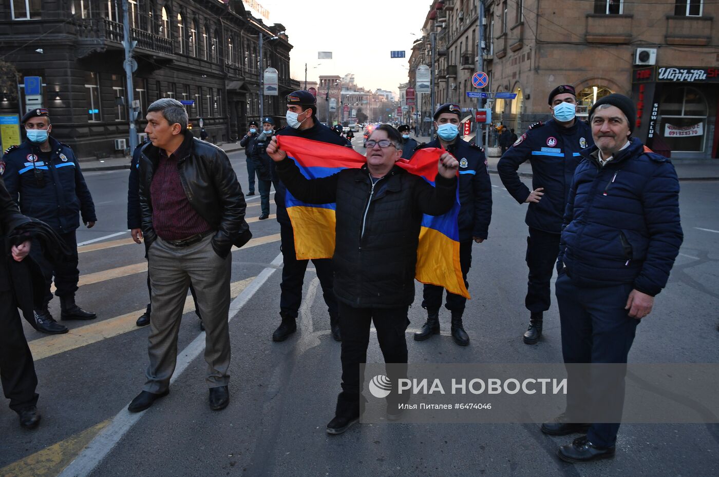 Акция протеста оппозиции в Ереване