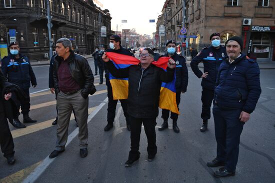 Акция протеста оппозиции в Ереване