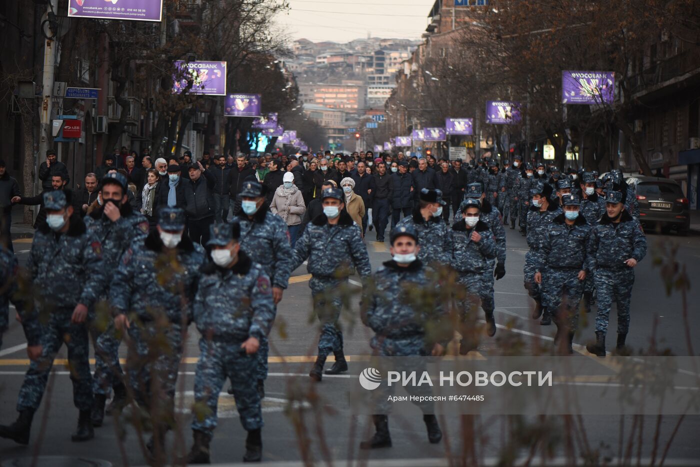 Акция протеста оппозиции в Ереване