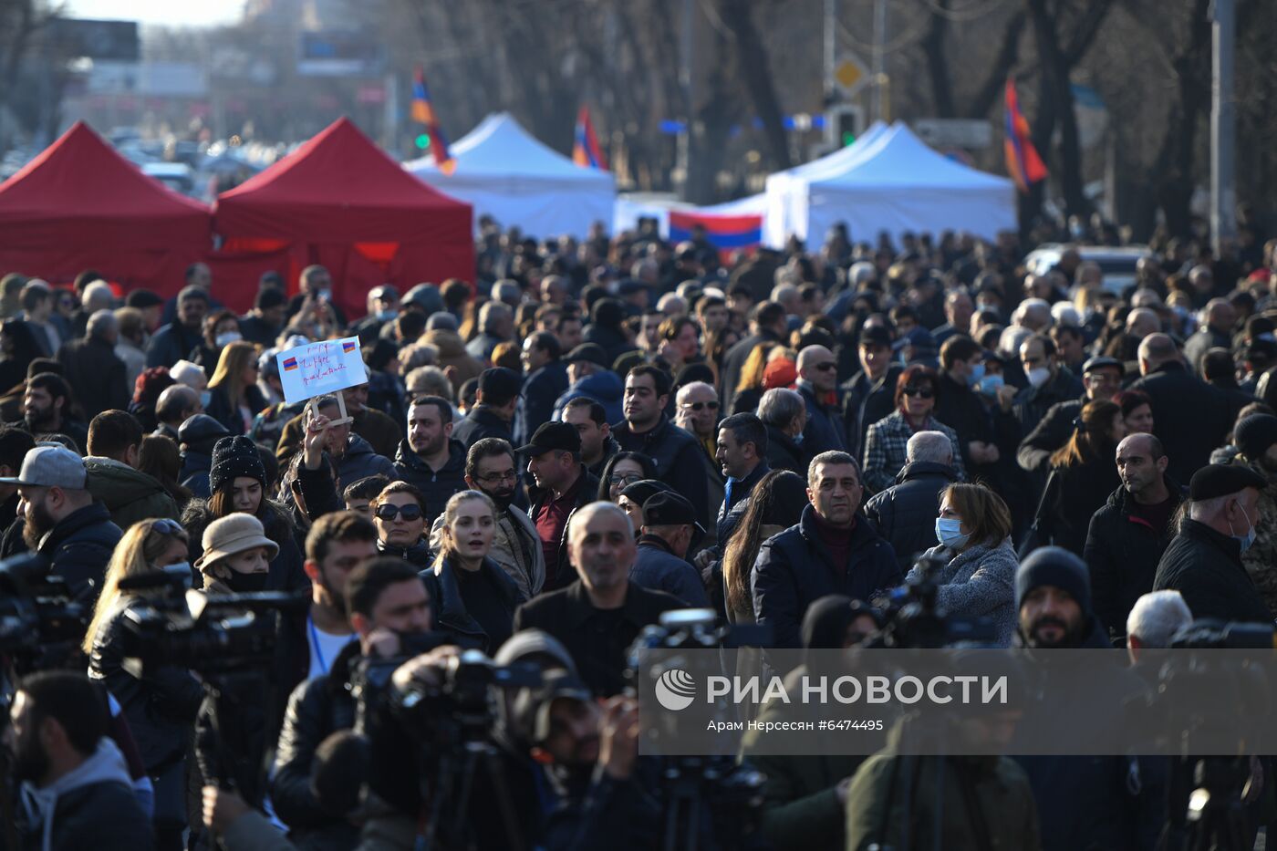 Акция протеста оппозиции в Ереване