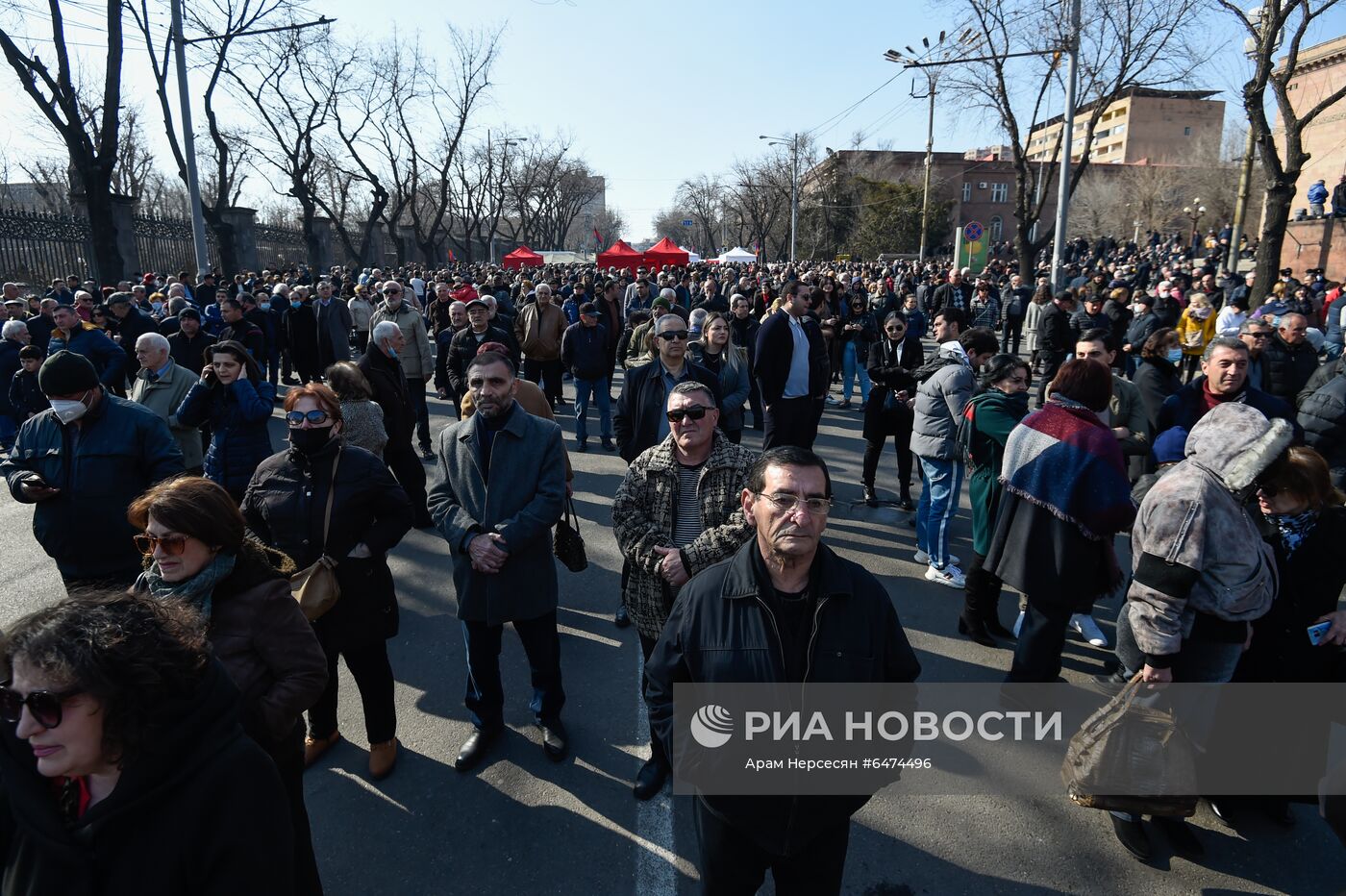 Акция протеста оппозиции в Ереване