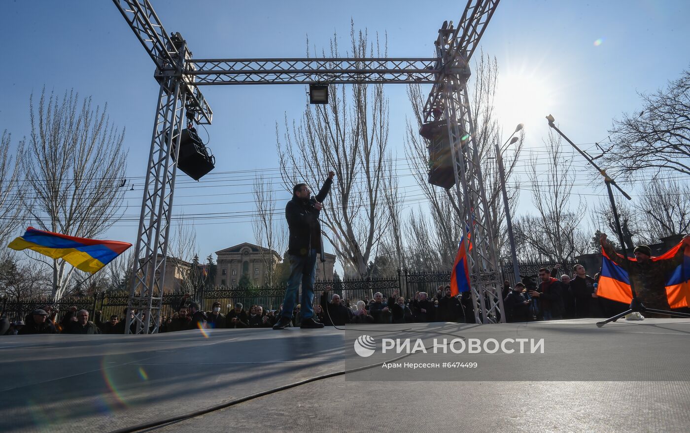 Акция протеста оппозиции в Ереване