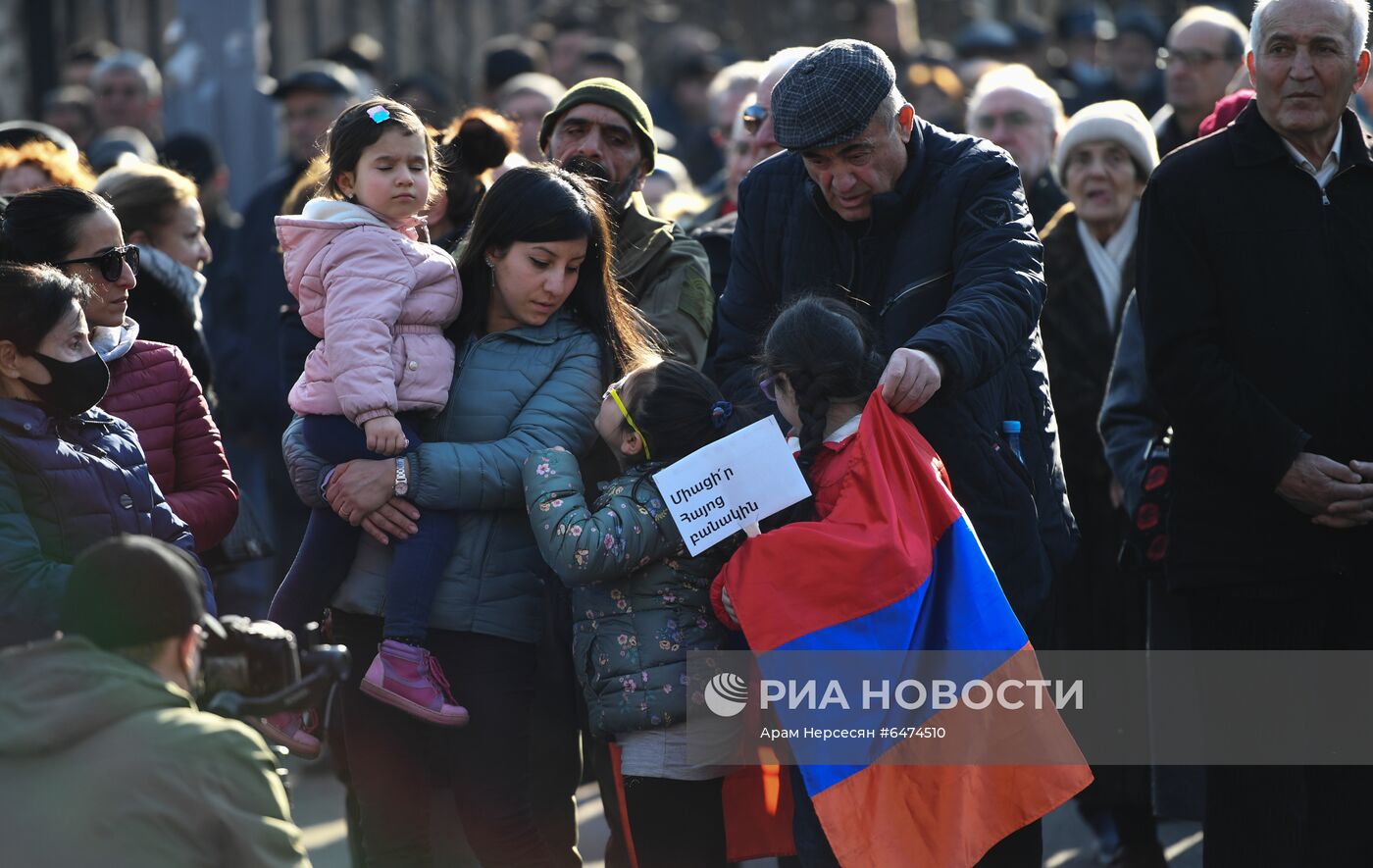 Акция протеста оппозиции в Ереване