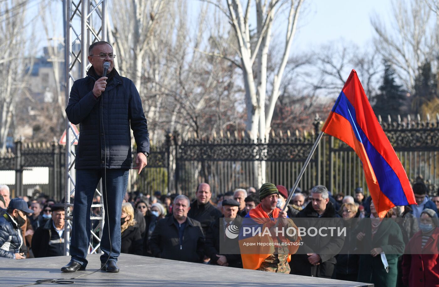 Акция протеста оппозиции в Ереване