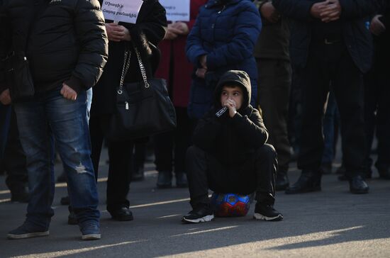 Акция протеста оппозиции в Ереване