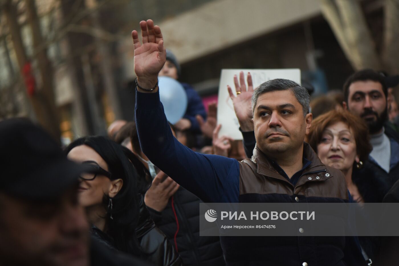 Акция протеста оппозиции в Ереване