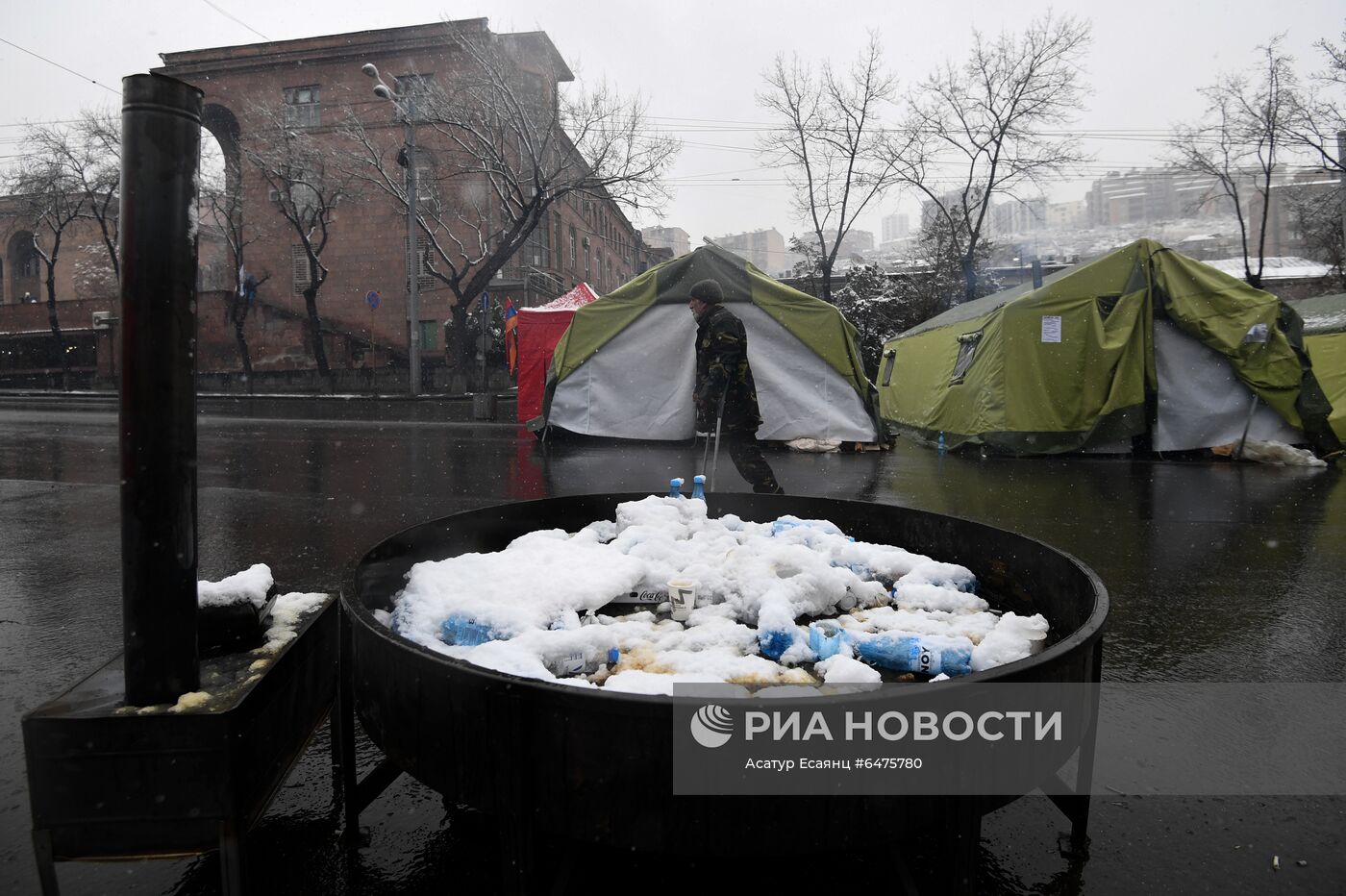 Акция протеста оппозиции в Ереване