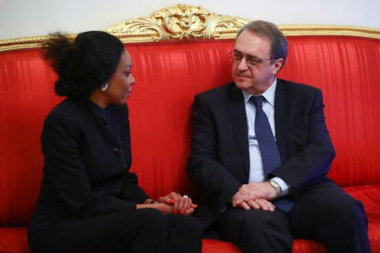Встреча главы МИД РФ С. Лаврова с представителем президента Конго Ф. Жоли