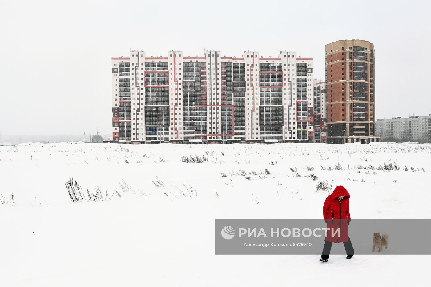 Снегопад в Новосибирске