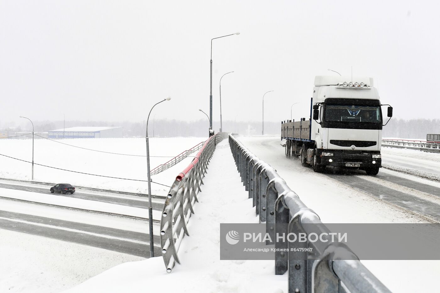 Снегопад в Новосибирске