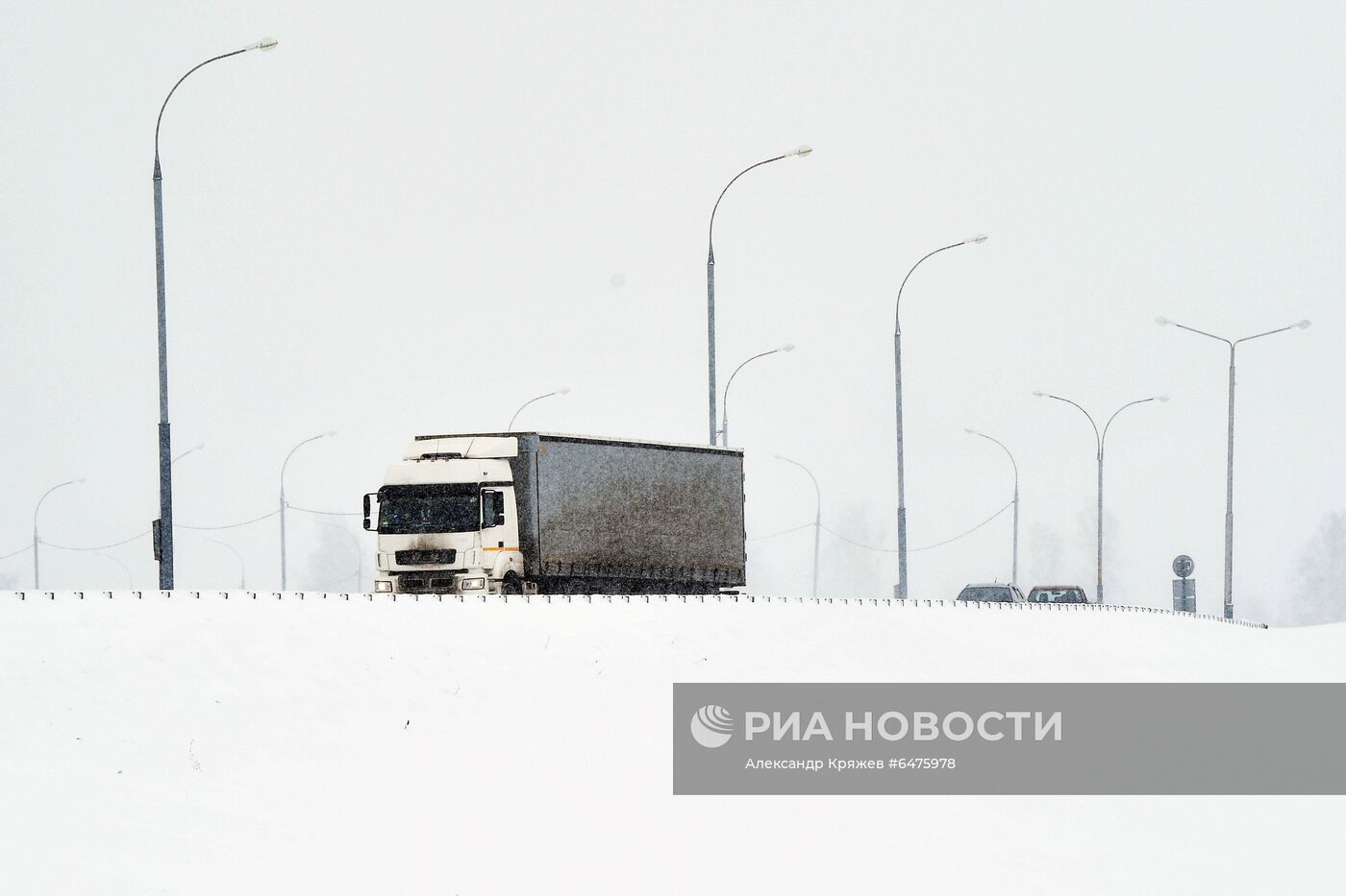 Снегопад в Новосибирске