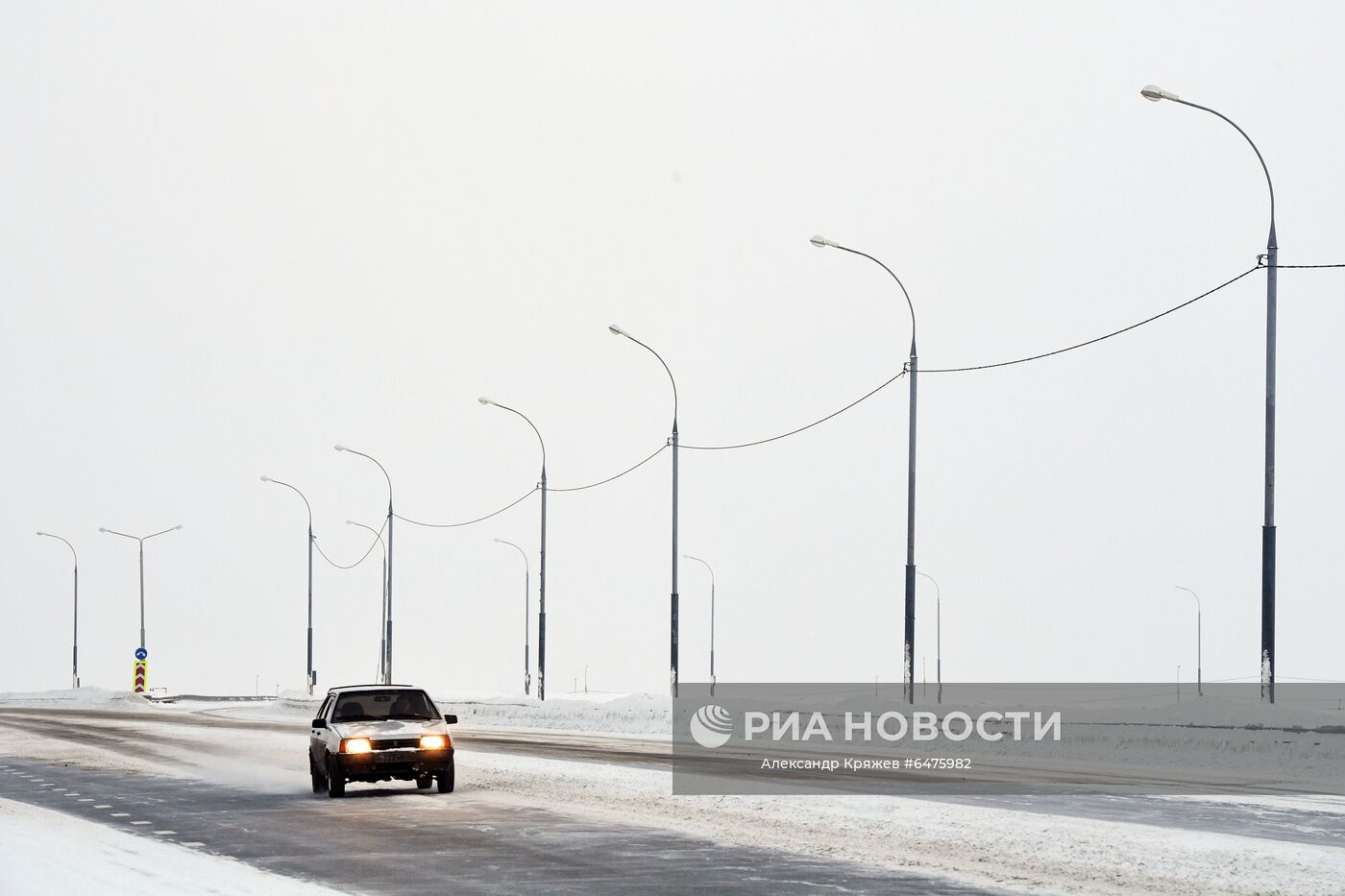 Снегопад в Новосибирске