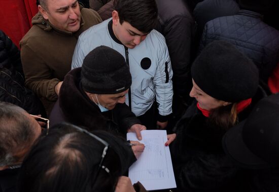 Акция протеста оппозиции в Ереване