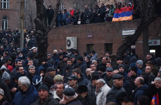 Акция протеста оппозиции в Ереване