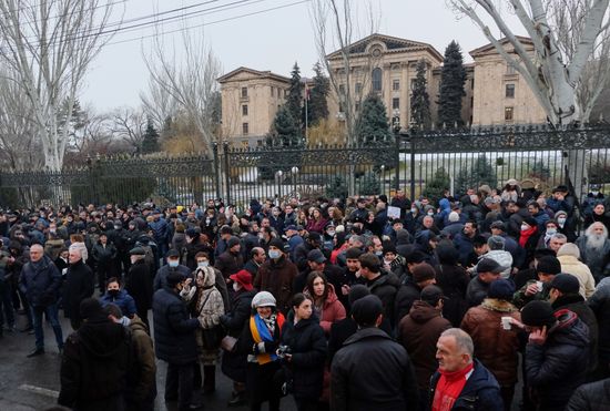 Акция протеста оппозиции в Ереване