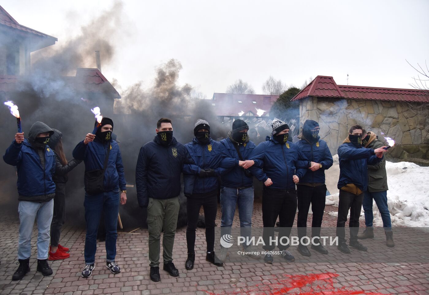 Акция националистов на Украине