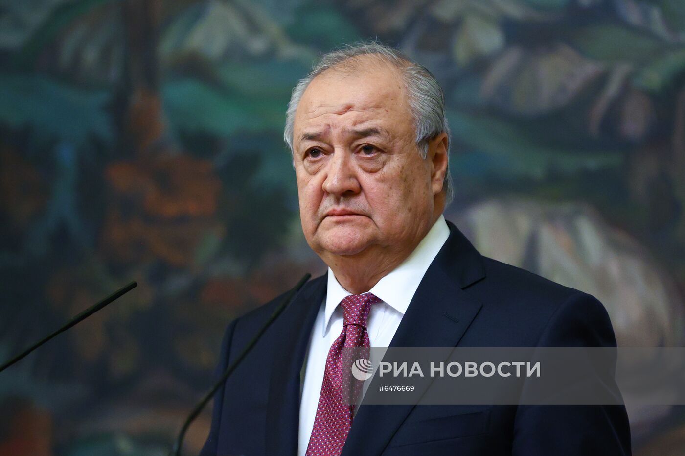 Встреча глав МИД РФ и Узбекистана С. Лаврова и А. Камилова