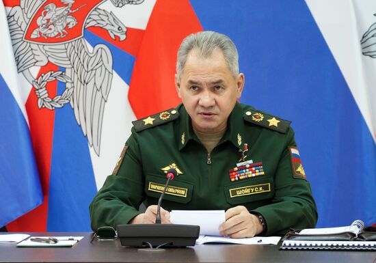 Рабочая поездка министра обороны РФ С. Шойгу в войска ЦВО
