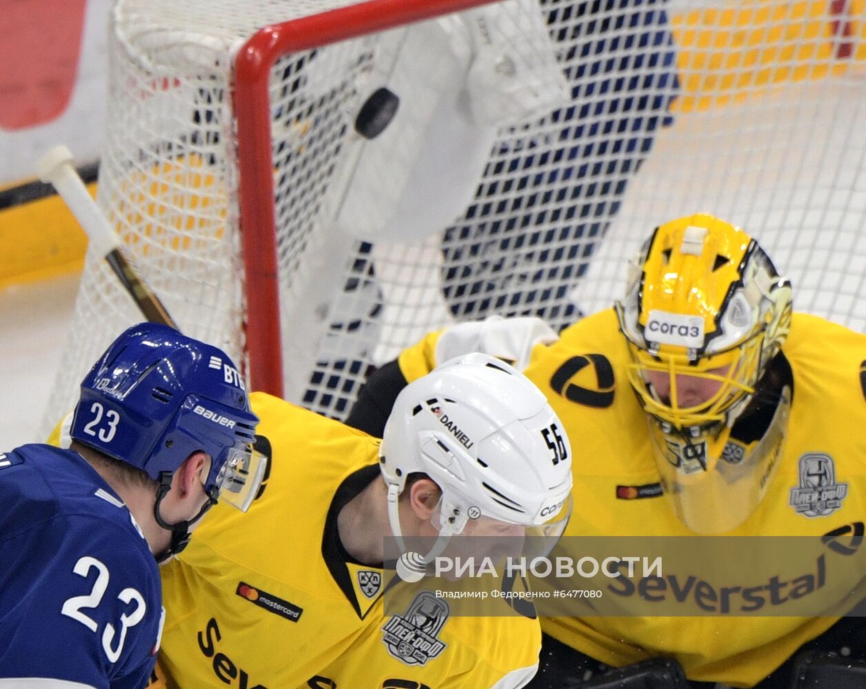 Хоккей. КХЛ. Матч "Динамо" (Москва) - "Северсталь"