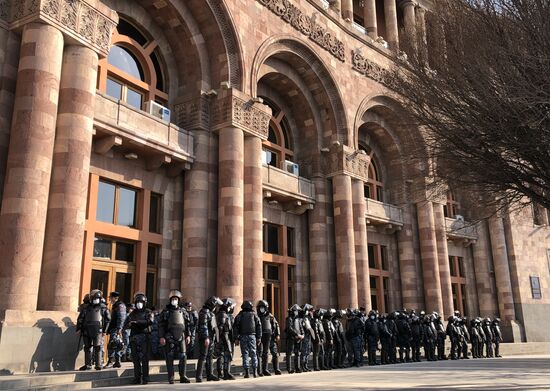 Акция протеста оппозиции в Ереване