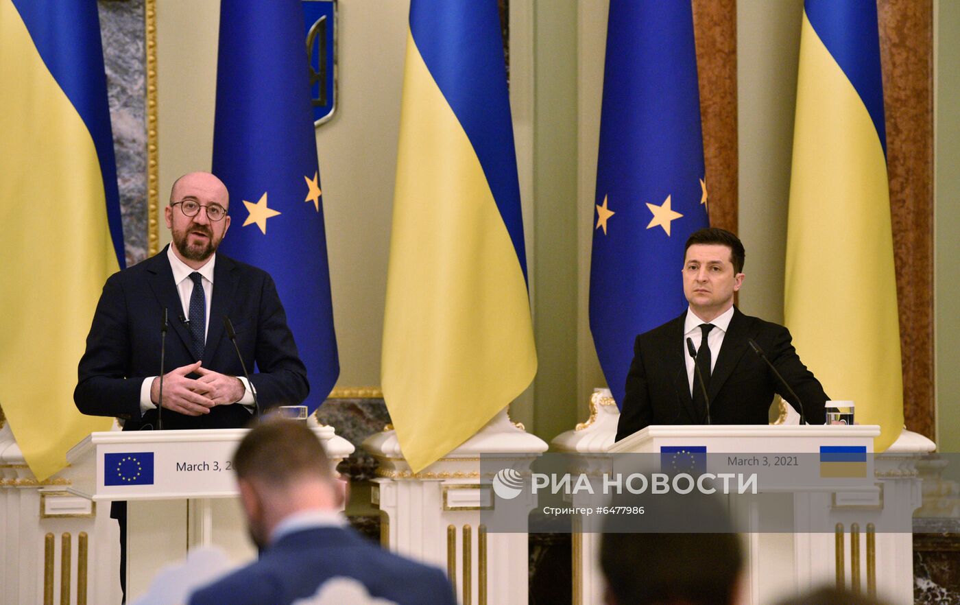 Визит президента Евросоюза Ш. Мишеля в Киев
