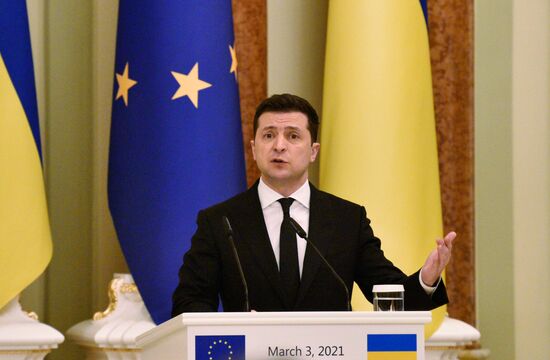 Визит президента Евросоюза Ш. Мишеля в Киев