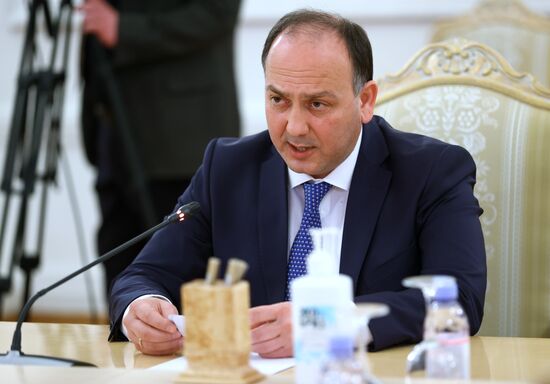 Встреча глав МИД РФ и Абхазии С. Лаврова и Д. Кове