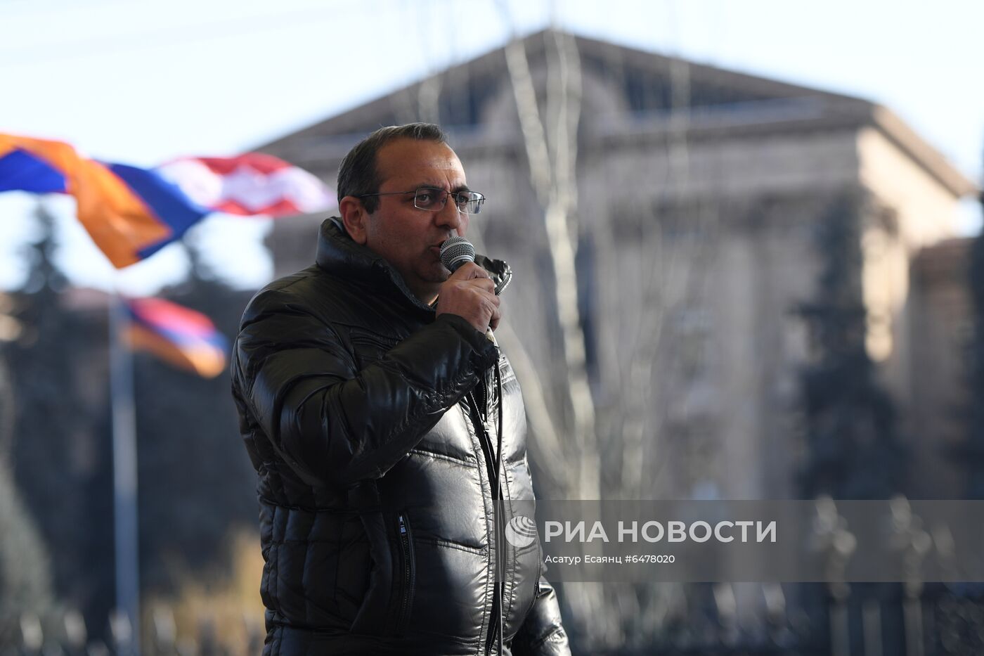 Акция протеста оппозиции в Ереване