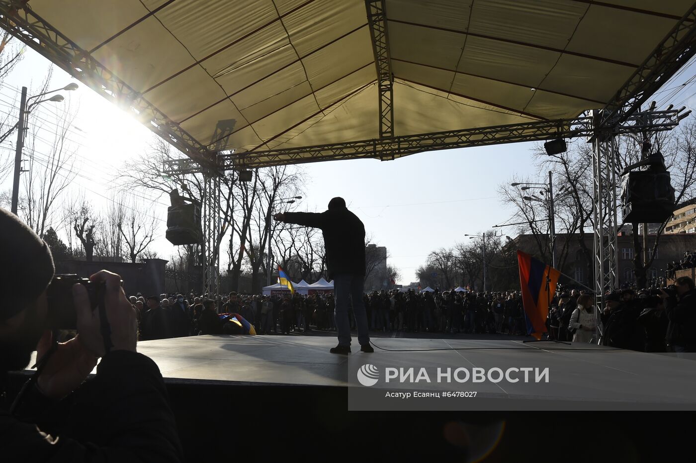 Акция протеста оппозиции в Ереване