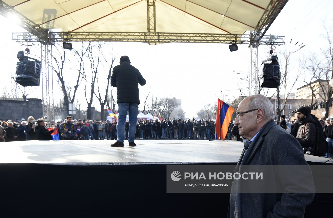 Акция протеста оппозиции в Ереване