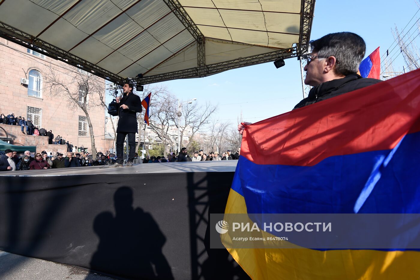 Акция протеста оппозиции в Ереване