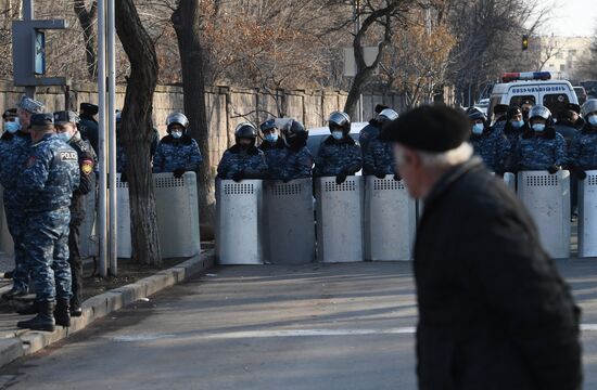 Акция протеста оппозиции в Ереване