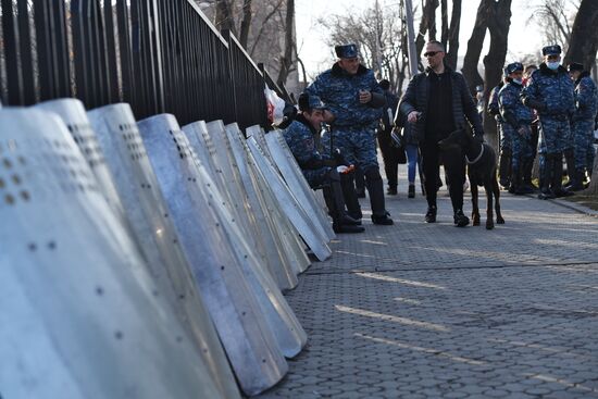 Акция протеста оппозиции в Ереване