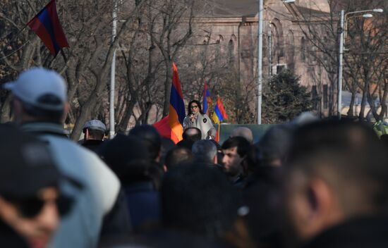Акция протеста оппозиции в Ереване
