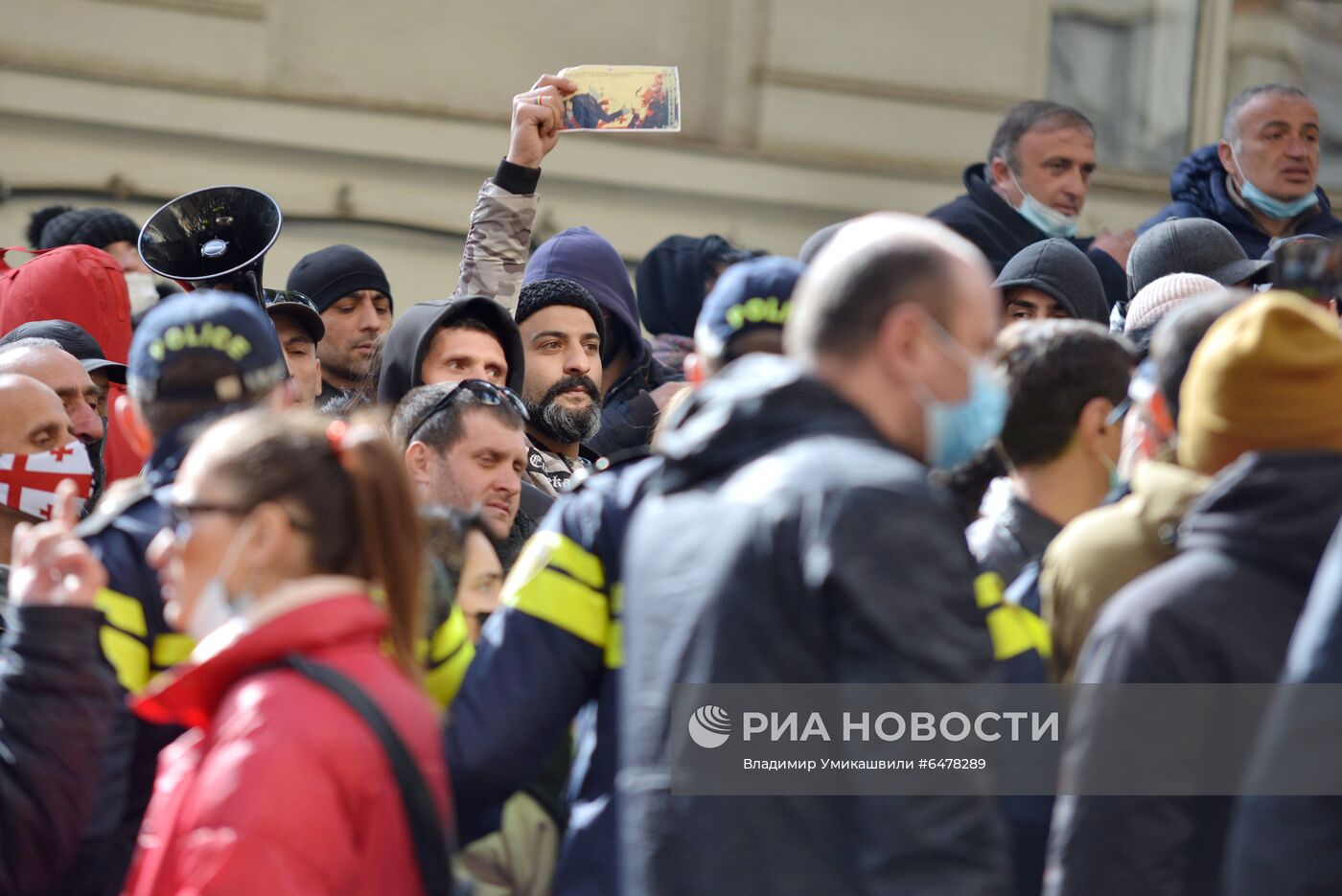 Акция протеста оппозиции в Грузии