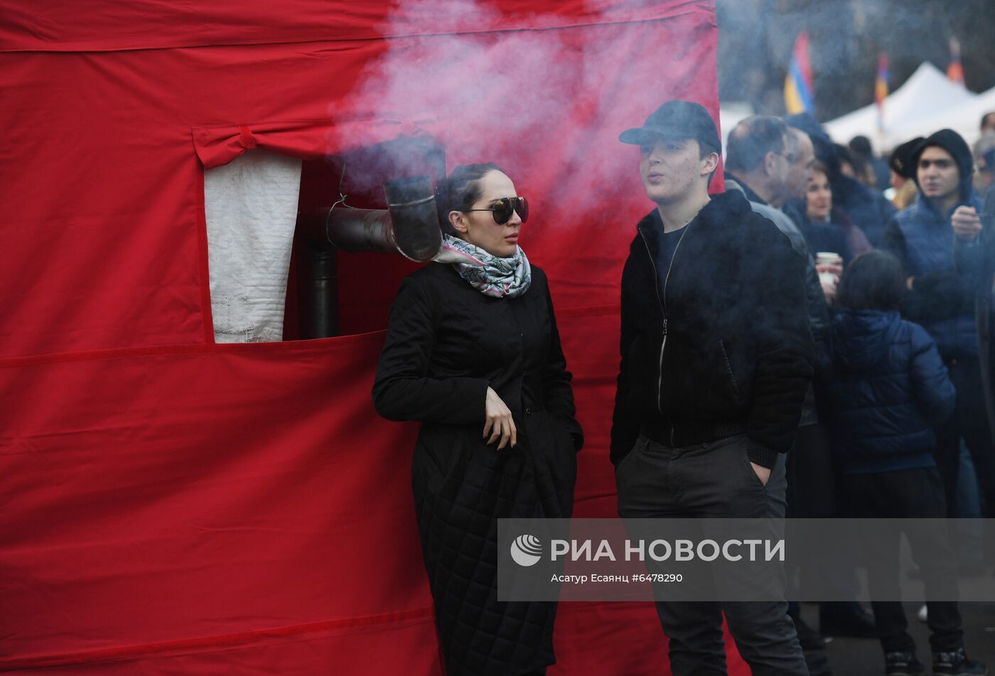Акция протеста оппозиции в Ереване
