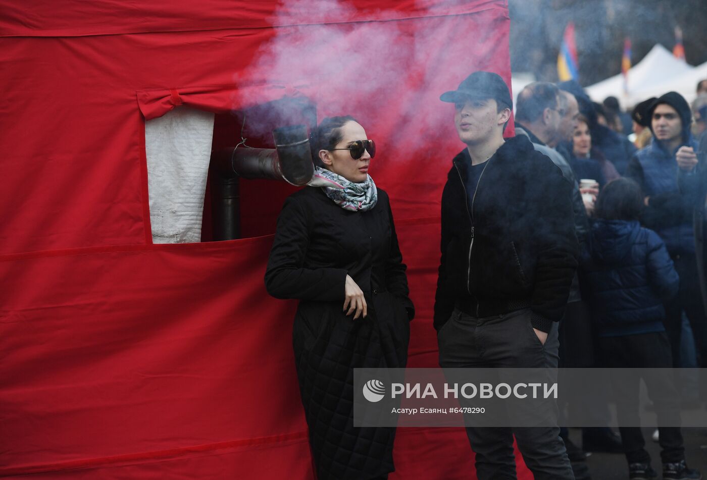 Акция протеста оппозиции в Ереване