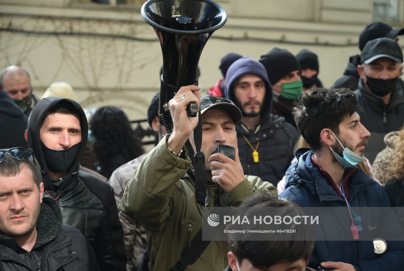 Акция протеста оппозиции в Грузии